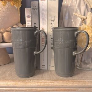 Longaberger Woven Tall Mug Set